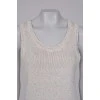 Straight fit knitted tank top