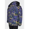 Men's reversible down jacket with tag