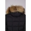 Cropped jacket with fur hood