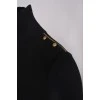 Black golf with golden buttons