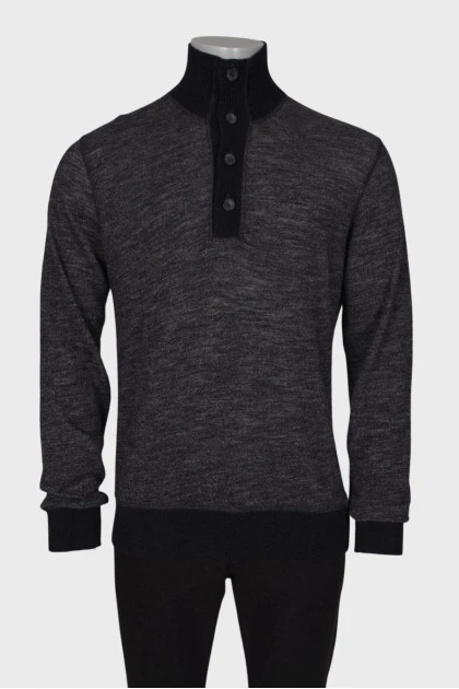 Men's jumper with a collar