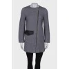 Gray coat straight fit