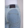 Light blue jeans with raised seams