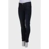 Navy blue low rise jeans