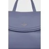 Lilac leather bag
