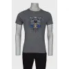 Men's T-shirt with brand print