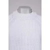 Knitted white sweater