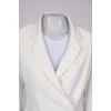Single-breasted white jacket
