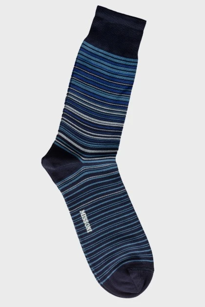 Men's socks with stripes