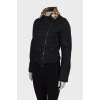 Quilted jacket with fur