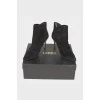 Black suede ankle boots changeclear