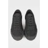 Black re-nylon sneakers