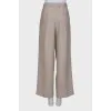 High rise palazzo trousers