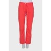 Coral straight fit jeans