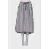 Gray pleated skirt