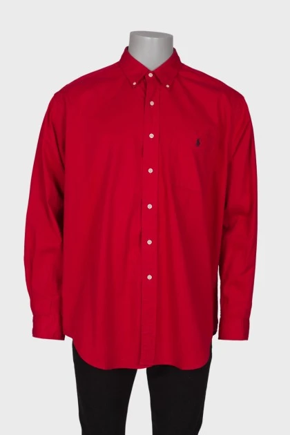 Men's red shirt