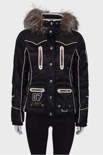 Jacket with patches