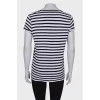 Striped T-shirt with signature print
