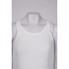 White straight fit tank top