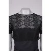 Charcoal dress with lace