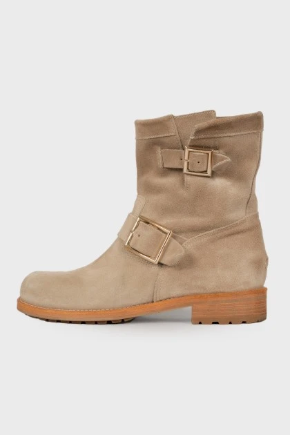 Youth suede boots
