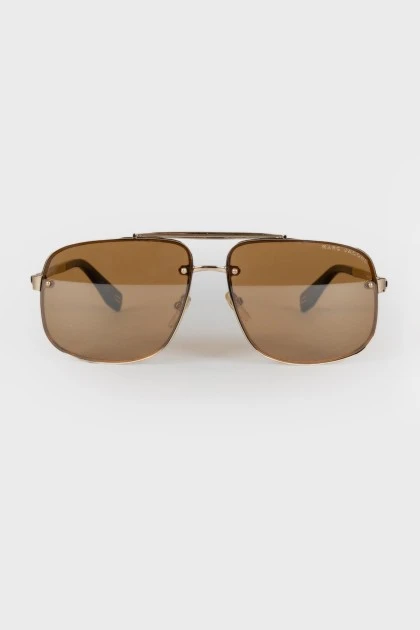 Men's golden sunglasses