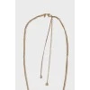 Necklace - strap with double chain