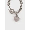 Silver bracelet with signature engraving