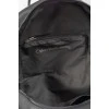 Black backpack with brand logo