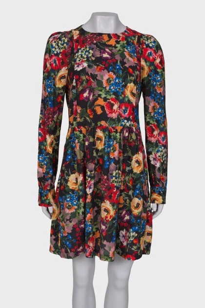 Shift dress in floral print