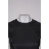 Eco-leather top with tag