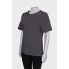 Gray wool t-shirt