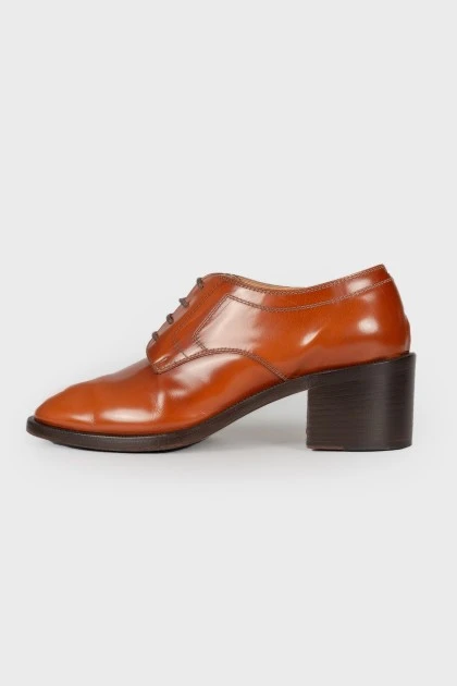Tabi leather shoes