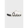 Textile black and white sneakers