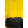 Yellow bag with textile strap