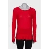 Red longsleeve with frill