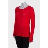 Red longsleeve with frill