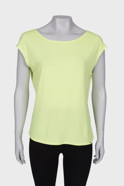 Light green plain T-shirt