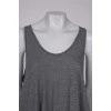 Gray tank top with back embroidery