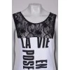 Black and white printed tank top