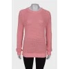 Pink knitted sweater with tag