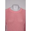 Pink knitted sweater with tag