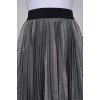 Silver pleated skirt