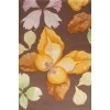 Brown scarf in floral print