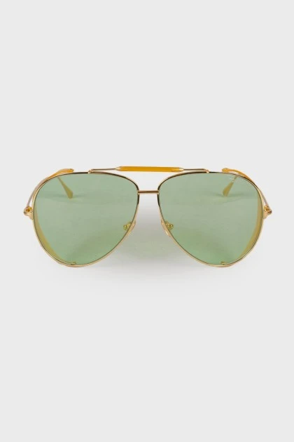 Aviator golden sunglasses