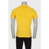 Men's yellow printed t-shirt