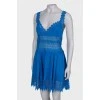 Blue dress with lace