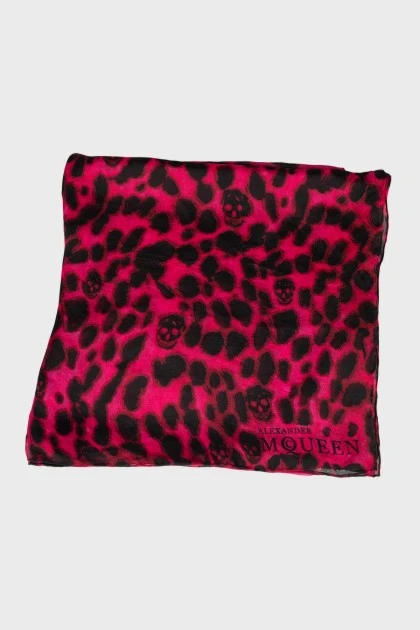 Scarf in animal print