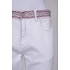 White jeans with embroidery