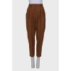 Woolen brown trousers